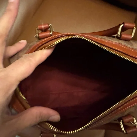 Coach Rowan Satchel Bag in Signature Canvas With Sticker Print NWT - Picture 8 of 10